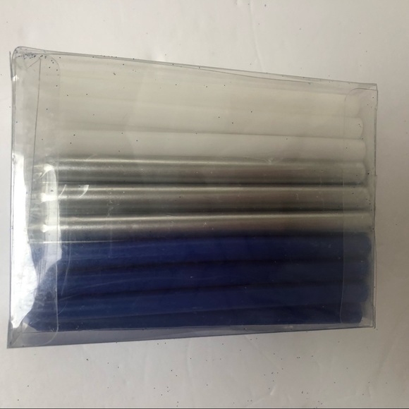 Hanukkah Festival of Lights Menorah Blue Silver White Candles NWT - Picture 5 of 6